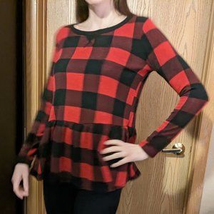 Baby Doll Style Flannel Long Sleeve